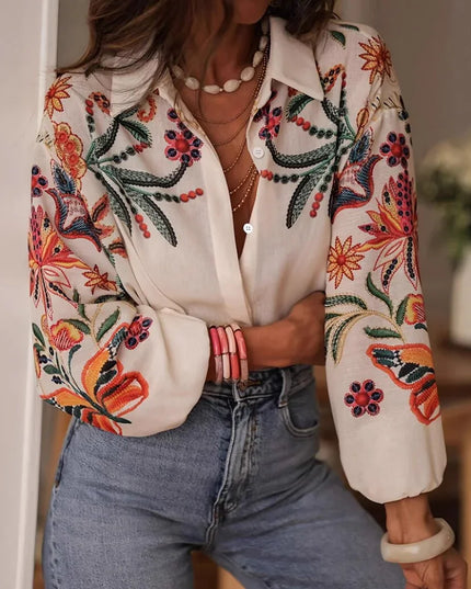 Casual Loose Printed Blouse.