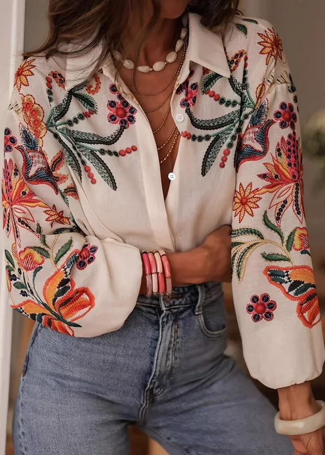 Casual Loose Printed Blouse.