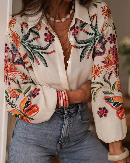 Casual Loose Printed Blouse.