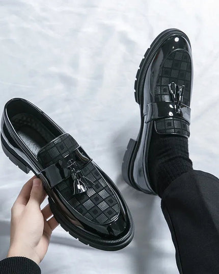 Casual Slip On Platform Leather Shoes.