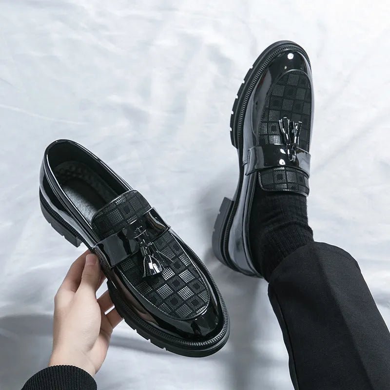 Casual Slip On Platform Leather Shoes.