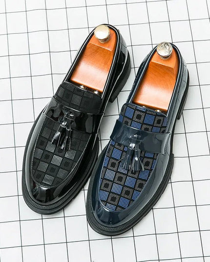Casual Slip On Platform Leather Shoes.