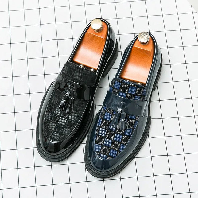 Casual Slip On Platform Leather Shoes.