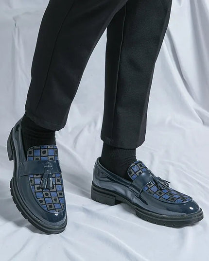 Casual Slip On Platform Leather Shoes.