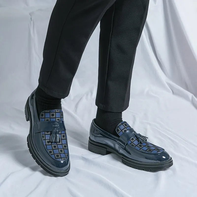Casual Slip On Platform Leather Shoes.