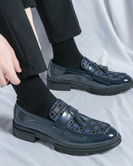 Casual Slip On Platform Leather Shoes.