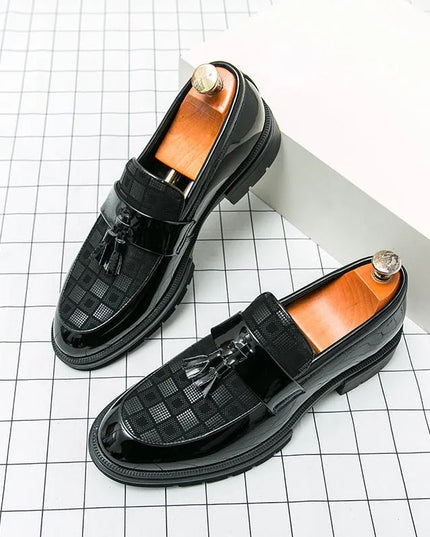 Casual Slip On Platform Leather Shoes.