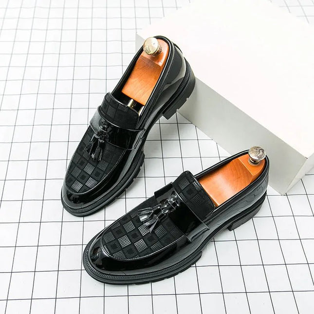 Casual Slip On Platform Leather Shoes.