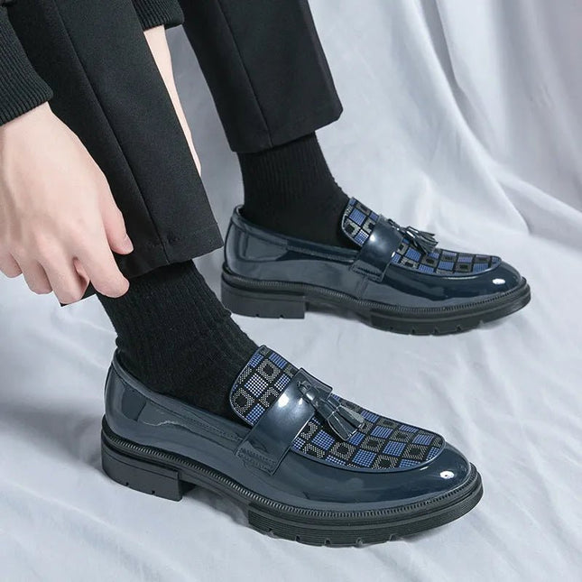 Casual Slip On Platform Leather Shoes.