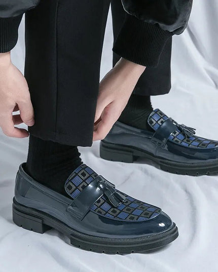 Casual Slip On Platform Leather Shoes.