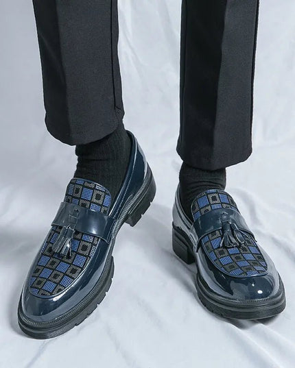 Casual Slip On Platform Leather Shoes.