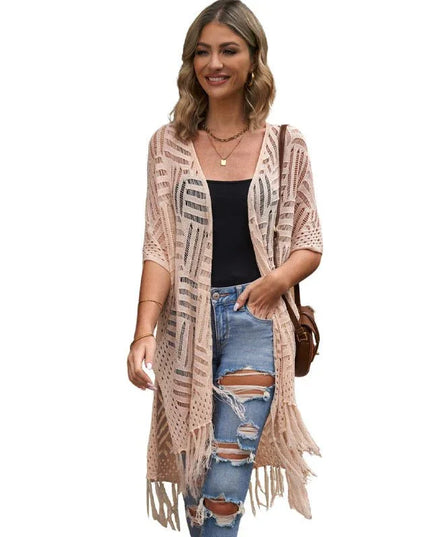 Casual Tassel Hem Tunic.