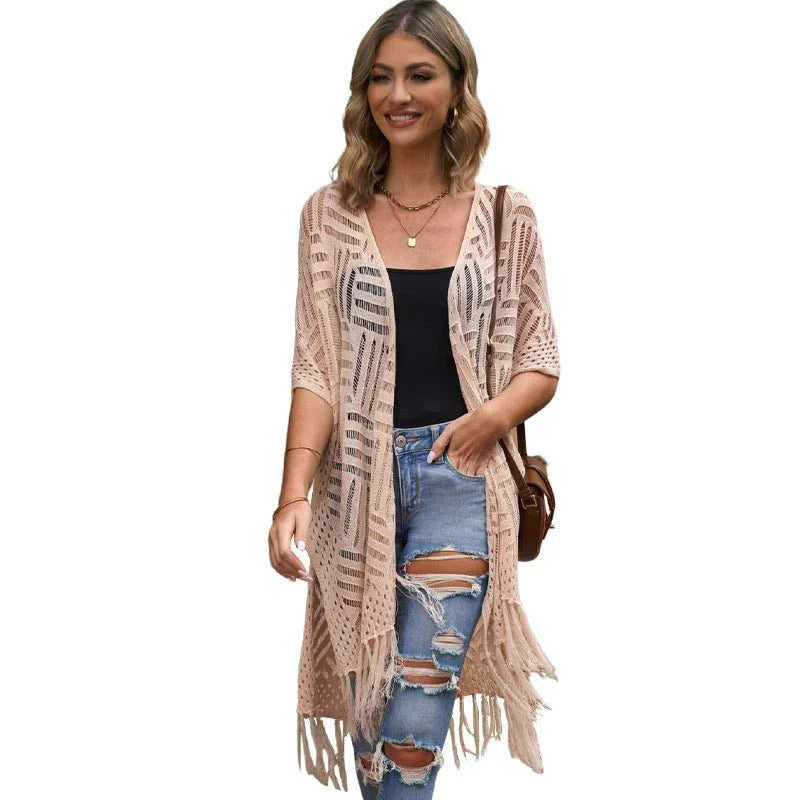 Casual Tassel Hem Tunic.