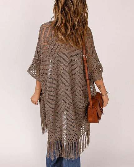 Casual Tassel Hem Tunic.