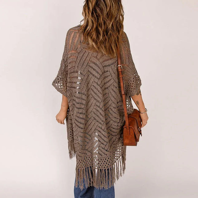 Casual Tassel Hem Tunic.