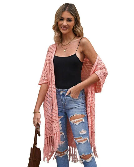 Casual Tassel Hem Tunic.