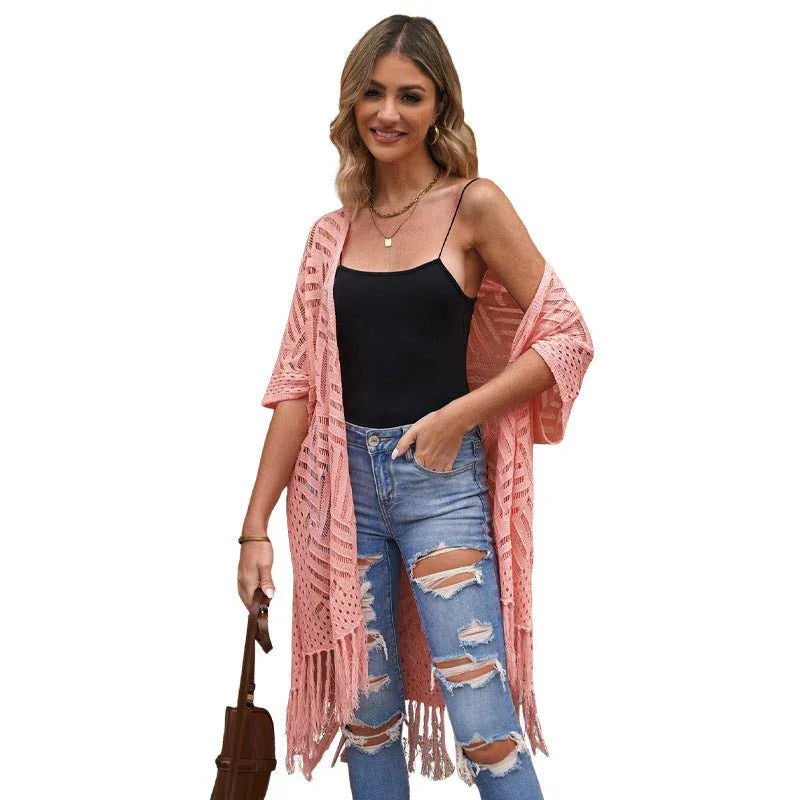 Casual Tassel Hem Tunic.