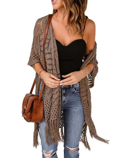 Casual Tassel Hem Tunic.