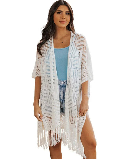 Casual Tassel Hem Tunic.