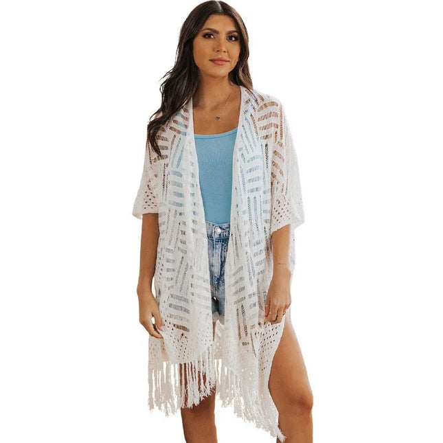 Casual Tassel Hem Tunic.