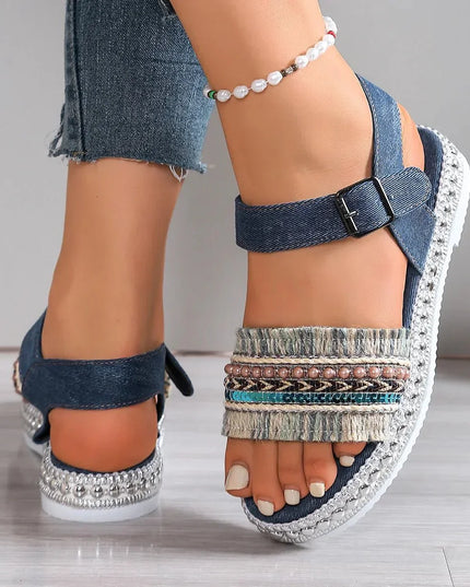 Chic Open Toe Platform Sandals.