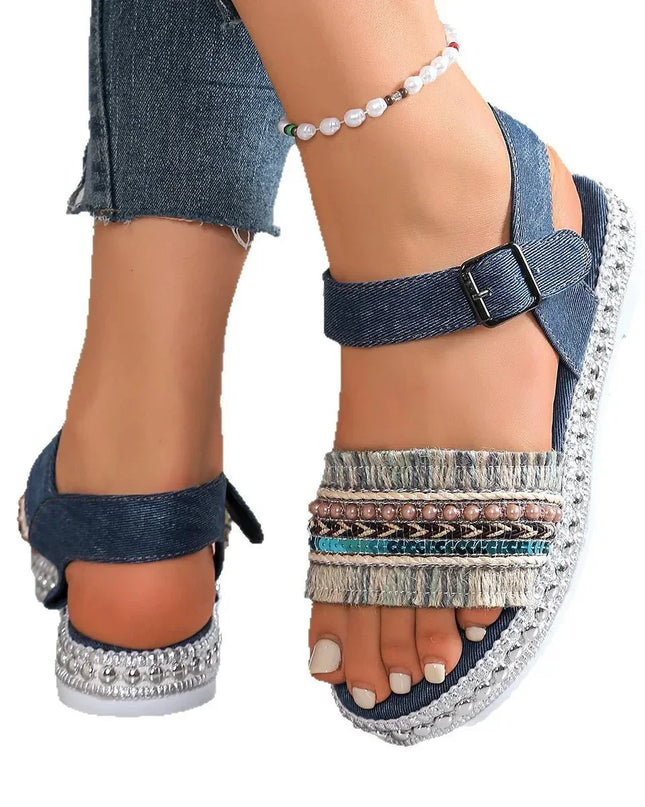 Chic Open Toe Platform Sandals.