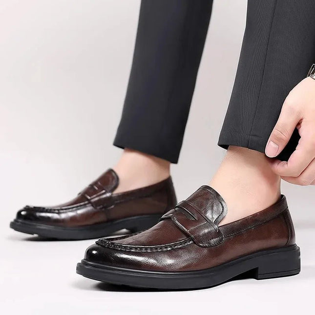 Classic Italian Leather Loafers.