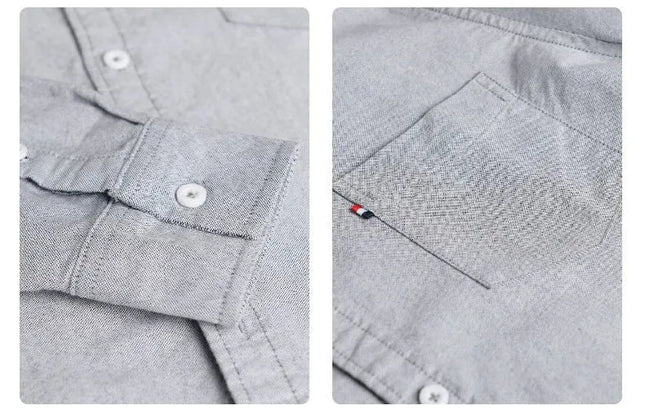 Classic Oxford Long Sleeve Shirt – British Style.