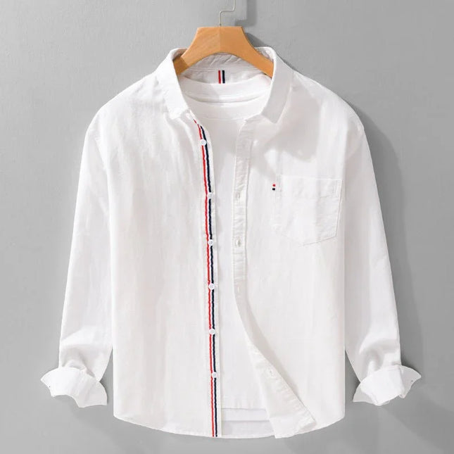 Classic Oxford Long Sleeve Shirt – British Style.