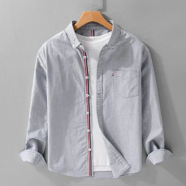 Classic Oxford Long Sleeve Shirt – British Style.