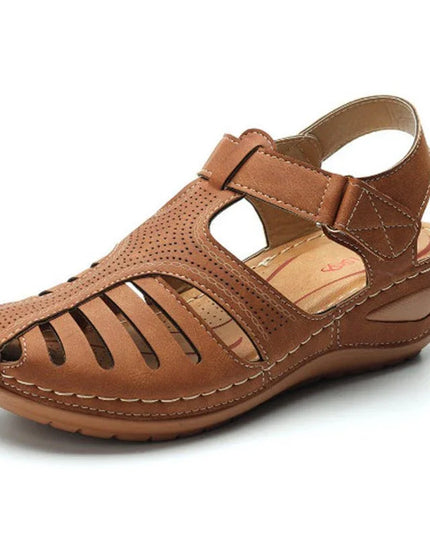 Classic Retro Wedge Sandals.