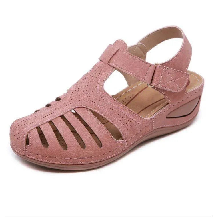 Classic Retro Wedge Sandals.