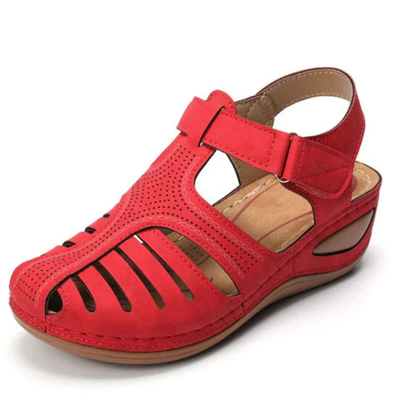 Classic Retro Wedge Sandals.