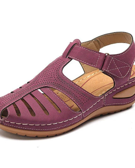 Classic Retro Wedge Sandals.