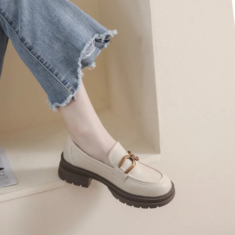 Comfort Thick Heel Pumps.