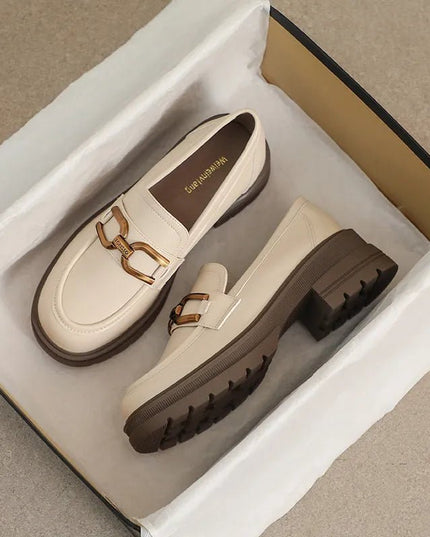 Comfort Thick Heel Pumps.