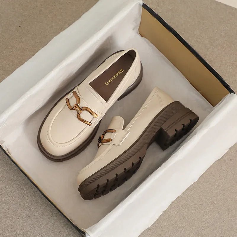 Comfort Thick Heel Pumps.