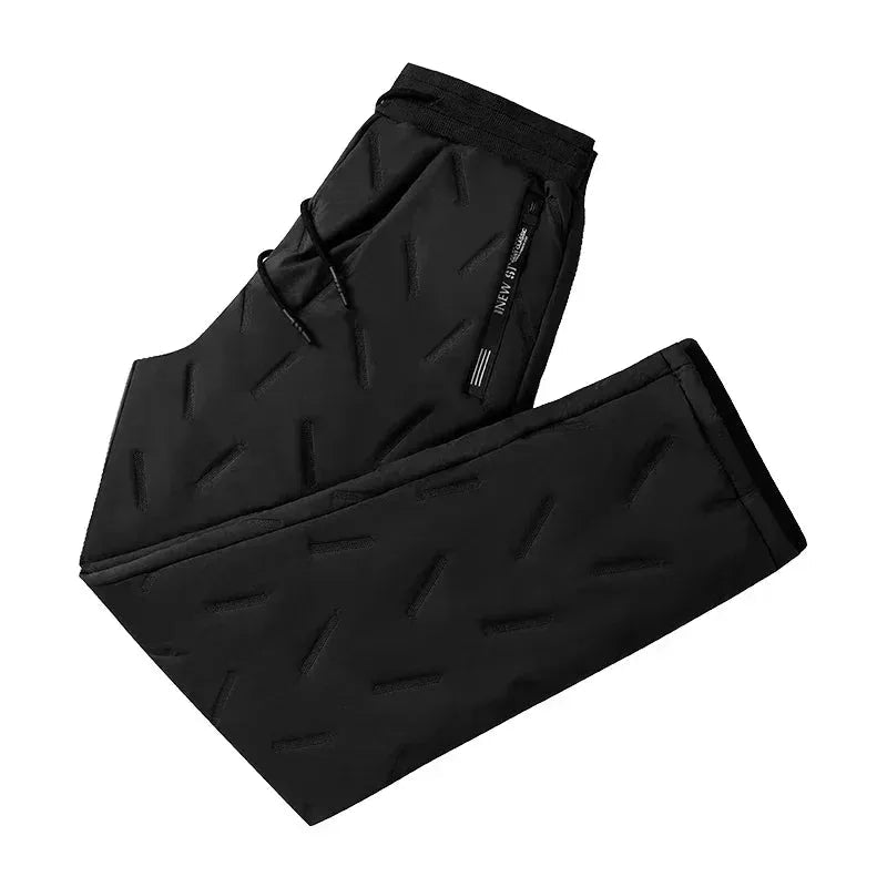 Cotton Pants Men Winter Lambswool Padded Thickened.