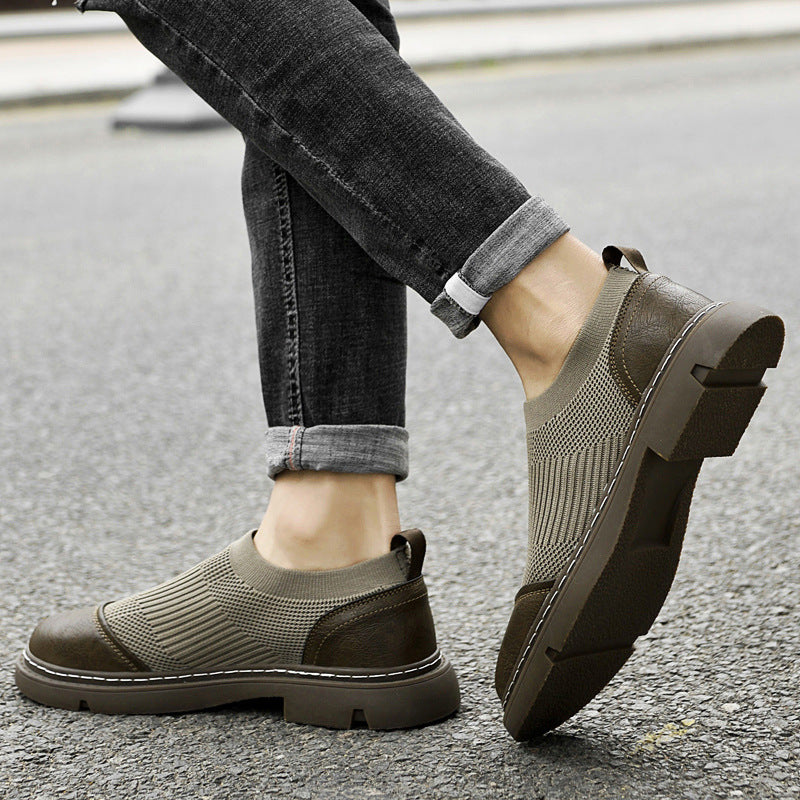 Resistant Black Leather Loafers