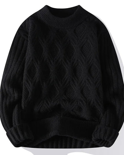 Stylish Twisted Knit Pullover Sweater