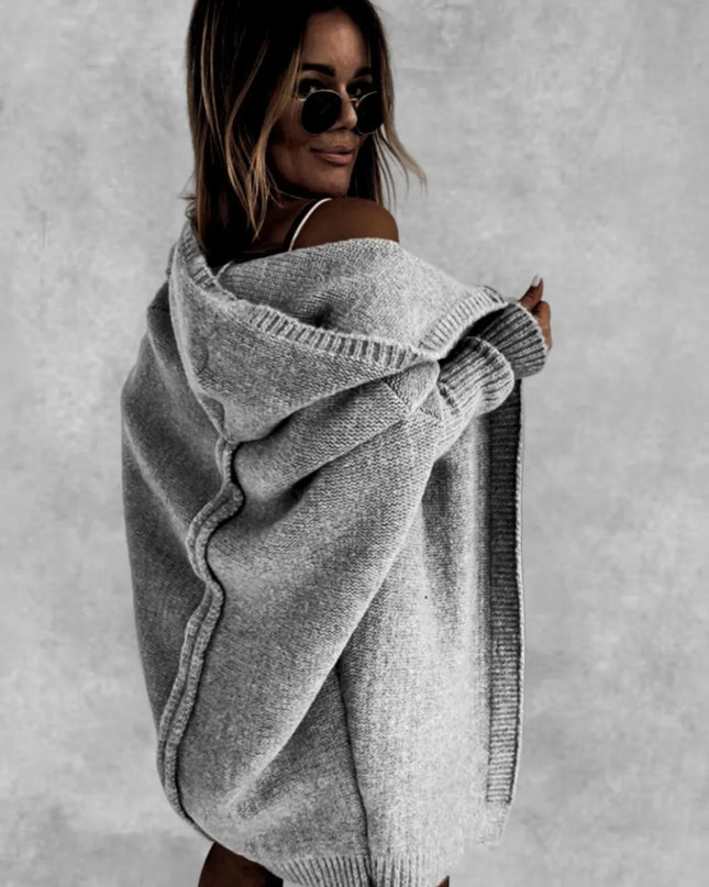 Casual Oversized Hooded Sweater