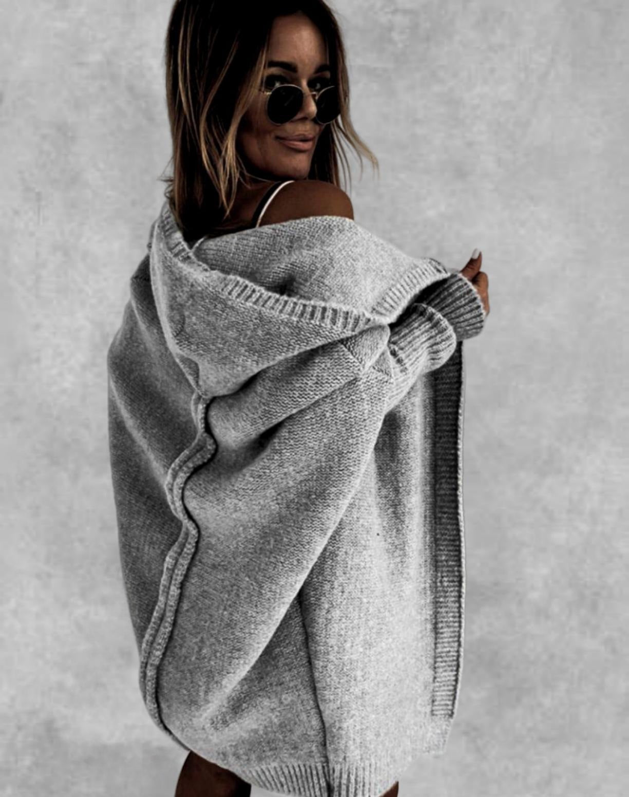 Casual Oversized Hooded Sweater