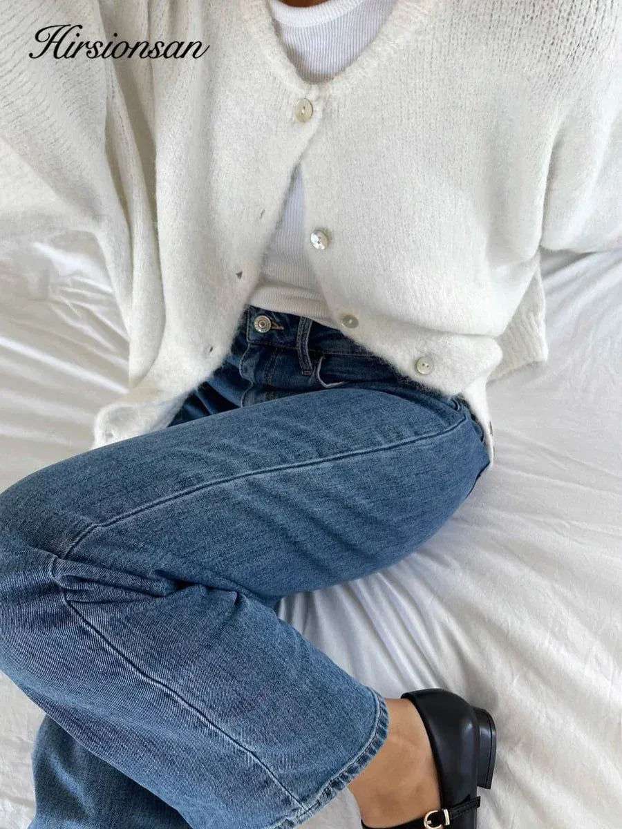 Elegant Long Sleeve Casual Cardigan Soft Cashmere Knitted - Everclothed™