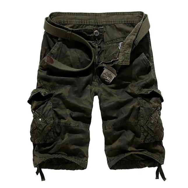 Durable Camouflage Cargo Shorts.
