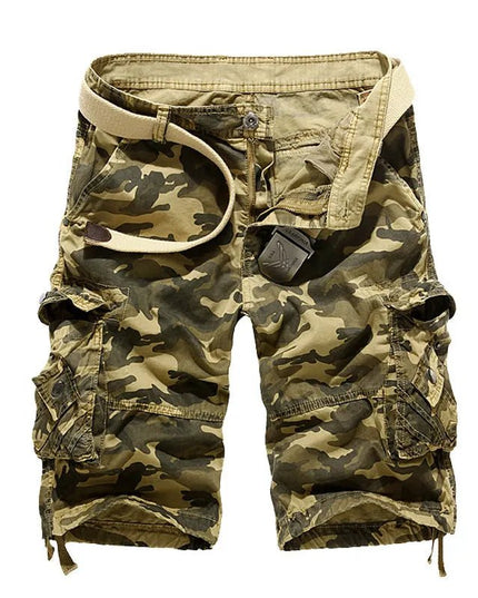 Durable Camouflage Cargo Shorts.