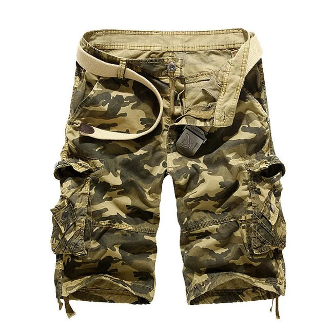 Durable Camouflage Cargo Shorts.