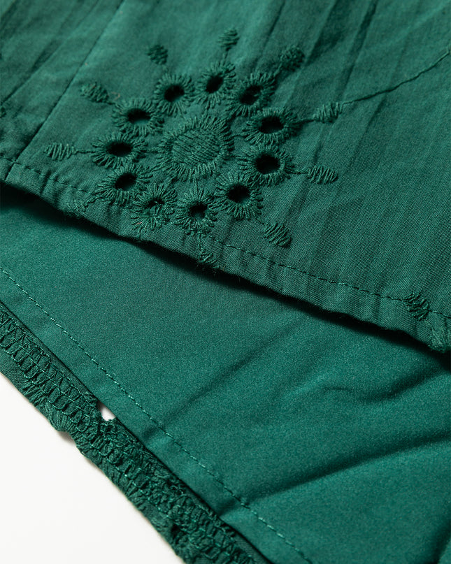 Pine Broderie Mini Dress
