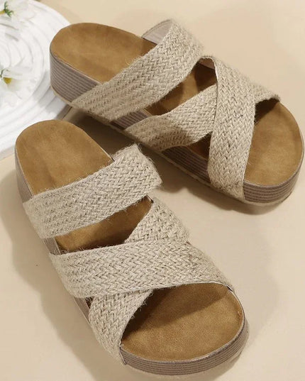 Stylish Woven Beach Sandals.