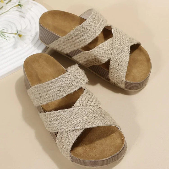 Stylish Woven Beach Sandals.