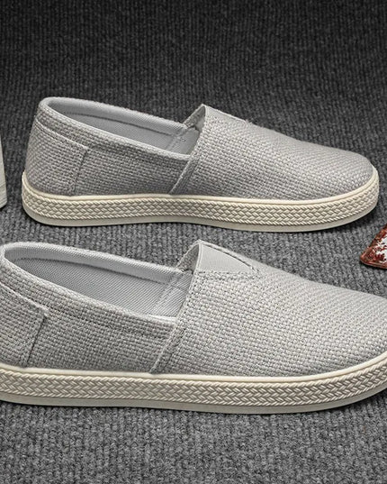 Easy slip on Linen Shoes – Canvas & Breathable Style.